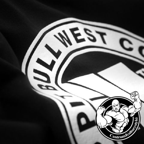 Koszulka Męska CHEST Logo Black - Pit Bull West Coast
